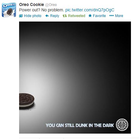 Oreos Super Bowl Tweet 2