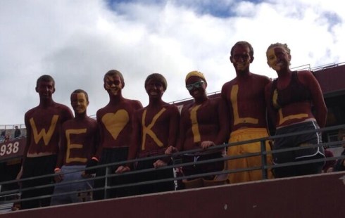 Student support for Coach Jerry Kill at the Sept. 21st, 2013 home game. (Courtesy @Gophersports Twitter)
