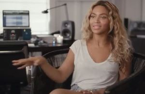 Screen grab from Beyoncé explaining her new "Visual Album."