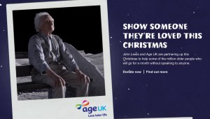 Figure 1 - Donation page to Age UK